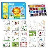 GkgWuxf Fingermalerei für Kleinkinder 1–3 – waschbare Kinder-Fingerfarbe, Kunstmalwerkzeug-Sets für Kinder, Babyschule, Klassenzimmer, Party, Handwerk, Dekoration, Töpferei, Kunst, Zuhause