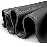 XXL Yogamatte Pilates-Matte Groß Gymnastikmatte Fitnessmatte Fitnessmatte mit Tragegurt Trainingsmatte Isomatte Phthalatfrei SGS-geprüft aus NBR Dick 1-1.5 cm Gymnastikmatte 7 Größen