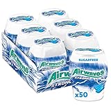 Airwaves Kaugummi Strong, Zuckerfrei, weiß, 6 Dosen (6 x 50 Dragees) ( Verpackung kann variieren)