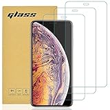 gueche 3 Stück für iPhone X, iPhone XS und iPhone 11 Pro Schutzfolie, Frei von Kratzern, 9H Härte, HD Displayschutzfolie, Ultra-klar, Ultrabeständig, Panzer Schutz Glas für X Splitterfest schutzglas