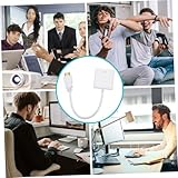 HIAKDOFT Vga Konverter Kabeladapter High Definition Multimedia Interface zu Vga Video Signalwandler Analog für PC Laptop Monitor Weiß ohne Audio