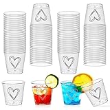 Gute 100 Plastik Schnapsgläser,3cl/30ml shotgläser, Wiederverwendbare Trinkbecher Schnapsbeche,Partybecher für Geburtstage, Verkostung, Partys, Hochzeiten （100 Stück）