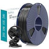 SUNLU ABS Filament 1.75 mm, Hoch Temperaturbeständiges 3D Drucker Filament, Hohe Festigkeit und Schlagfest, Langlebig 3D Druckfilament Für die Meisten FDM 3D Drucker, 1 kg Spule, Schwarz