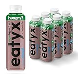 eatyx Vollständige Flüssig Trinkmahlzeit Schokolade | 6 x 500 ml | 24 Vitamine und Mineralstoffe | Vegan | Gluten- und laktosefrei | Zuckerarm | Frei von Farb- und Konservierungsstoffen