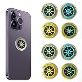 8 Stück Strahlenschutz Handy, Handy Strahlenschutz, Anti-Strahlungs-Aufkleber, Anti-Strahlenschutz, Telefon Strahlenschutz Aufkleber für Mobiltelefone, Laptops, Tablet-Computer (Golden+Silber)