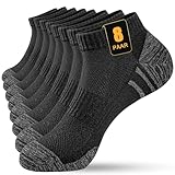 KEECOW 8 Paar Sneaker Socken Herren Damen Sportsocken Atmungsaktive Baumwolle Kurz Halbsocken Quarter Socken (43-46, Schwarz)