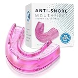 Schnarchstopper Anti Schnarch, Schnarchschiene Gegen Zähneknirschen und Schnarchen für MäNner Und Frauen(Pink)