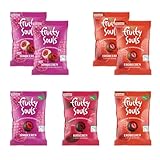 FruitySouls - Gefriergetrocknete Früchte mit Schokolade | 7 Pack (560g) | Schokolierte Früchte | Gefriergetrocknete Früchte mit knackigem Schokomantel | Schokofrüchte