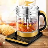 1,8-Liter-Wasserkocher, Gesundheitstopf aus Glas, 24 Optionen, 24-Stunden-Reservierung/intelligente Wärmedämmung, Trockenbrennschutz, intelligenter Touchscreen