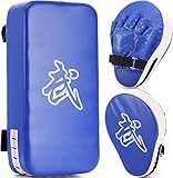 WUWEOT 2-in-1-Punching-Patch-Set, Boxhandschuhe, Fokus-Pads und Taewondo-Kick-Pad, Thai-Pads, Karate-Kick-Pads, Kampfsport, MMA-Punching-Handschuhe, Kick-Box-Schild, Training für Männer und Frauen