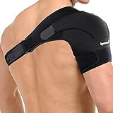 ipow Verstellbar Schulter Unterstützung aus Neopren Schulter Bandage Gurt Schulterschutz für Sportverletzungen Schulter Schmerzlinderung Unisex passt links oder rechts Schulter Size M