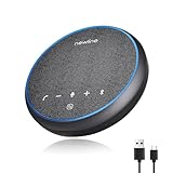 N newline Konferenzlautsprecher mit Mikrofon Bluetooth USB Lautsprecher für PC, Geräuschunterdrückung, 360°Sprachaufnahme 43 Stunden Standby, Speaker kompatibel mit Zoom, Teams, Skype, Home Office