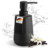 Seifenspender schwarz, Spülmittelspender, Seifenspender schwarz matt, Spülmittelspender Küche, Seifenspender Bad, Soap Dispenser