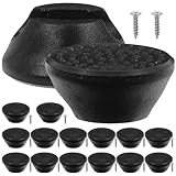 Hohopeti 16 Stück rutschfeste Möbelfüße Haarnadel Beinschoner aus Metall mit Schrauben Bodenschoner für Haarnadel Tisch und Stuhlbeine Schutz für Hartholzböden Einfach zu Montieren