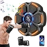 Music Boxing Machine, Smart LED Bluetooth Musical Boxing Machine, mit Boxhandschuhen, Wandmontiertes Boxziel, 9 Geschwindigkeitsmodi und Zählmodus Für Erwachsene und Kinder Exercise