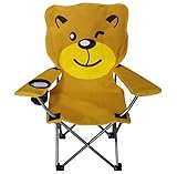 Kinder-Anglersessel mit Getränkehalter MC2504 Motivauswahl (gelb (Bär))