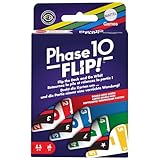 Mattel Spiele Phase 10 Flip Kartenspiel, Kartenspiel für die ganze Familie mit beidseitig bedruckten Karten, mit speziellen Farbphasen für 2 bis 6 Spieler, HYN12