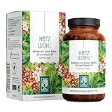 NATURTREU® Herzwohl mit hochdosiertem Weißdorn, Arjuna & Coenzym Q10 - Natürliche Alternative zu herkömmlichen Venenkapseln