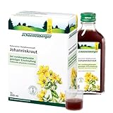 Schoenenberger - Johanniskraut naturreiner Heilpflanzensaft - 3x 200 ml (600 ml) Glasflaschen - natürliches Mittel zur Beruhigung und Stressreduktion - freiverkäufliches Arzneimittel