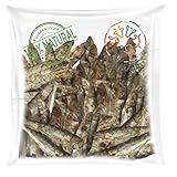 Lucze, Sprotten für Hunde getrocknet, Hundesnack & Katzensnack, Trockenfisch Leckerli 9-10cm 100% natürlich, Hundeleckerlie ohne Chemie und Getreide (1kg)