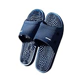 ZMYDZ Massieren Herren Womens Hausschuhe, Sandalen Plantar Fasciitis Acupressur Fußbad Massagegerät, Akupressur Reflexzonenmassage Hausschuhe Indoor Paar Massage Ha(Size:EUR 43-44,Color:Blau)