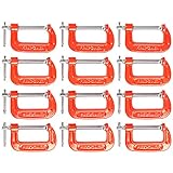 MAXPOWER 12pcs C-Schraubzwingen-Set 50mm C Zwingen Holzbearbeitung Does not rust C clamps für den Modellbau