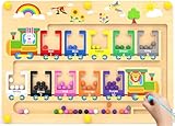 Dusor Montessori Spielzeug ab 2 3 Jahre, Magnetspiel Labyrinth, Spiele Spielzeug ab 2 3 Jahre Mädchen Jungen, Kinderspielzeug ab 2 3 Jahre, Motorikspielzeug, Geschenke für Mädchen Jungen 3 4 Jahre