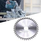 Generic Kreissägeblatt, Hartmetall-Holzbearbeitungs-Trennscheiben für Massivholz, Sperrholz, Mahagoni, 4,9 Zoll, 40 Zähne, Holzschneidewerkzeug für Heimwerker