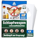 TRUTZ® Schlupfwespen gegen Lebensmittelmotten | 4 Karten à 4 Lieferungen | Nachhaltig & Effektiv Lebensmittelmotten bekämpfen | Alternative zu Mottenspray, Mottenkugeln und Lebensmittelmotten Falle