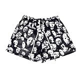 DIOTSR Herren Basketball-Shorts mit Grafikdruck, Schwarz, X-Klein