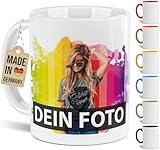 Tasse selbst individuell gestalten/Personalisierbar mit eigenem Foto Bedrucken/Fototasse/Motivtasse/Werbetasse/Firmentasse mit Logo/Weiss - Glanz