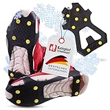 Anti Rutsch Schuhspikes Eco - Langlauf Schuhbedarf Ice Grips Schuhkrallen - rutschfeste Eisspikes für Schuhe und Stiefel - Antirutsch Spikes Glatteis - Spikes zum Überziehen - Grödel (XL (44-46))