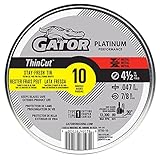 Gator 975010 ThinCut Trennrad aus Metall, schwarz