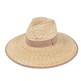 Übergroße 12 cm breite Krempe Sommer Stroh UV Strandhut für Damen Urlaub Frauen Sonnenschutz Visier Hut Panama Big Hut Jazz (Khaki)