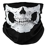 BlackNugget Totenkopf Skelett Skull Halloween Kostüm Multifunktionstuch Multifunktionsschal Schlauchmaske Schlauchtuch Schlauchschal Halstuch Sturmmaske Sturmtuch Funktionstuch Funktionsschal Maske