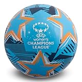 UEFA Offiziell Lizenziertes Frauen Champions League Spielball – 9 Zoll, PVC, Flyaway, Merchandise, Aufblasbar auf 9 Zoll, Sammlerstück für Kinder und Erwachsene, Tolle Fußball-Geschenkidee, Blau