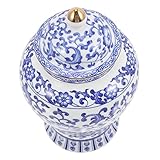 ULTECHNOVO Keramische Teedose Im Chinesischen Vintage Versiegelter Lagerkanister Für Haushalt Und Dekorativer Teekrug Multifunktionale Aufbewahrungslösung