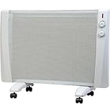 Syntrox Weiße 2400W Infrarotheizung Glimpa | Wärmewellenheizung | Infrarotheizer, Effiziente Raumwärme, Überhitzungsschutz, Schnelle Wärmeverteilung, Spritzwasserschutz