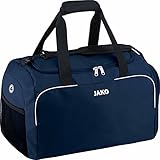 JAKO Sporttasche Herren Classico Bambini Marine 38 x 21 x 28 cm I Kleine Sporttasche mit Innentasche, geräumigem Hauptfach mit 2 Wege-Reißverschluss & Mesh-Fach