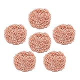 Scheuerschwamm aus Kupfer für Töpfe, Reinigungsbürste aus Kupfer, kratzfest, wiederverwendbar, für Backofen, Pfannen