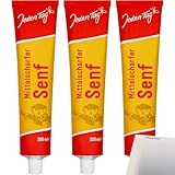 usy Bundle für Jeden Tag Senf mittelscharf 3er Pack (3x200ml Tube) + usy Block