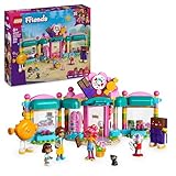 LEGO Friends Heartlake City Süßwarenladen - Kinder Spielset zum Bauen mit 3 Minifiguren, Einer Katzenfigur, Spielzeug Lebensmittel und Zubehör - Geschenk für Mädchen und Jungen ab 6 Jahren - 42649