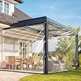 WLBXDRZK Transparente Plane - mit ösen, 2x1m abdeckplane wasserdicht, Plane durchsichtig wetterfest für außen Balkon gewebeplane wintergarten, Seil Enthalten