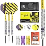 TARGET Darts Luke Littler 80% Wolframstahlspitzen-Dart-Set, 22 g, professionelles Zubehör, Dart-Set, Pro-Grip-Schäfte, Pro Ultra Flights, Dart-Geldbörse im Lieferumfang enthalten