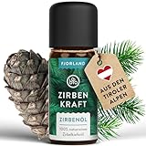 FJORLAND® Zirbenöl BIO naturrein 10ml - [ECHTES ZIRBENÖL] naturreines ätherisches Zirbelkieferöl - Ideal für Diffusoren, Duftlampen, Aromatherapie, Raumduft, Verdampfer