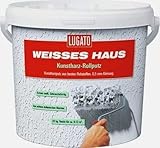 Lugato Weisses Haus Kunstharz Rollputz - Körnung 0,5 mm 20 kg