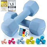 Body & Mind® Hanteln 2er Set Gymnastikhanteln Neopren Dumbbells Kurzhanteln; Effektives Krafttraining mit verschiedenen Gewichten; Fitness Workout für Zuhause