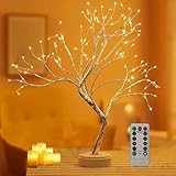 Lecone LED Lichterbaum, Bonsai Baum Licht Warmweiß Verstellbare Äste, 108 LED Baum Lampe Dekobaum Belichtet Baumbeleuchtung Innen Deko,USB/Batteriebetrieben