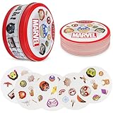 Dobble Marvel, Familienspiel, Marvel Kartenspiele, Kartenspiel, 2-8 Spieler, Ab 4+ Jahren, Mehrsprachig, 55 Karten, Für Jungen Mädch