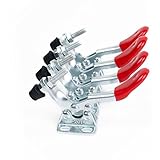 IMAGINE 4Pcs Toggle Clamp 201A Hand Tool 60Lbs,27Kg Fassungsvermögen Antislip Quick Release Metall Horizontal Schnellspanner